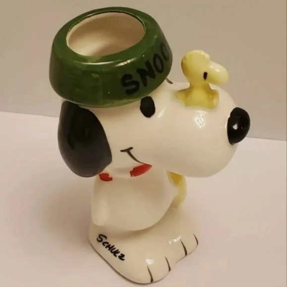 Boîte Pot Céramique Snoopy Vintage UFS - Forme Boîte Aux Lettres US